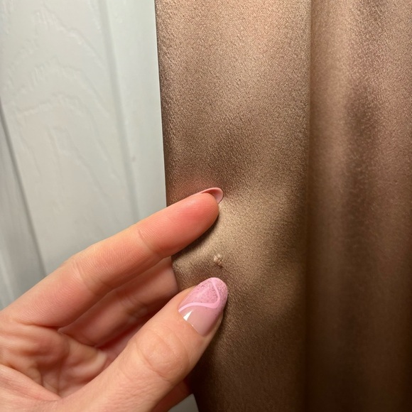 Fame & Partners Brown Cowl Neck Libra Dress - Picture 10 of 11